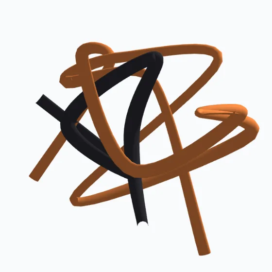 Schlauchfigur zu Aufgabe 2, Vorderansicht